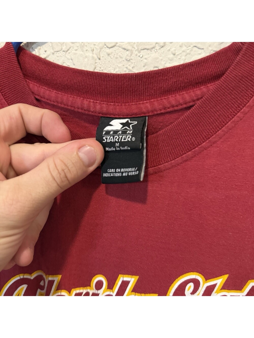 Vintage 90s/00s RARE Florida State University Red Seminoles Starter Shirt Medium - Picture 7 of 7